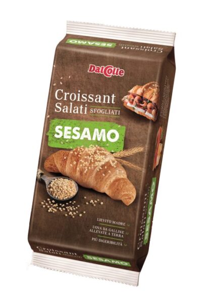 Salty Croissants – sesame x6 240g (αλμυρό κρουασάν με σουσάμι)