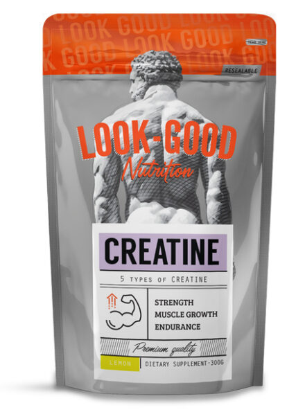 Look Good Naked Creatine 5 με Γεύση Λεμόνι 300gr